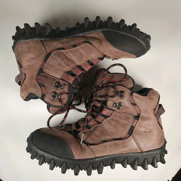 SALOMON Brown Contagrip Thinsulate Clima Dry CX 9 Boots Hiking Outdoor Size 11.5 main image 5